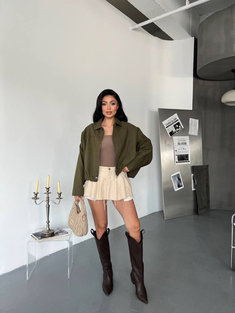 Bomber jacket Vesti caramel
