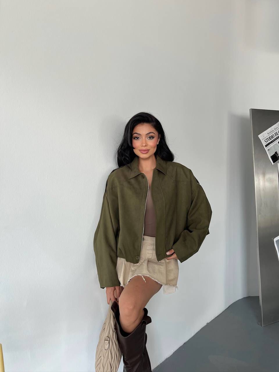 Blouson aviateur Vesti caramel