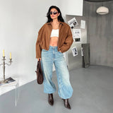 Bomber jacket Vesti caramel