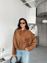 Bomber jacket Vesti caramel