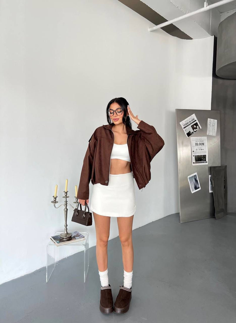 Bomber jacket Vesti caramel