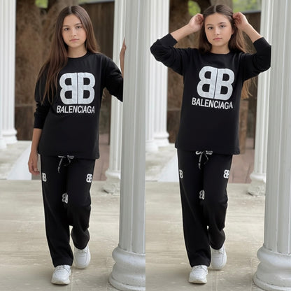 ( REF 01 ) Ensemble 2 Pièces “BB” – Sweat + Pantalon
