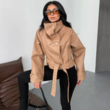 Deri Kemerli Premium Trenç