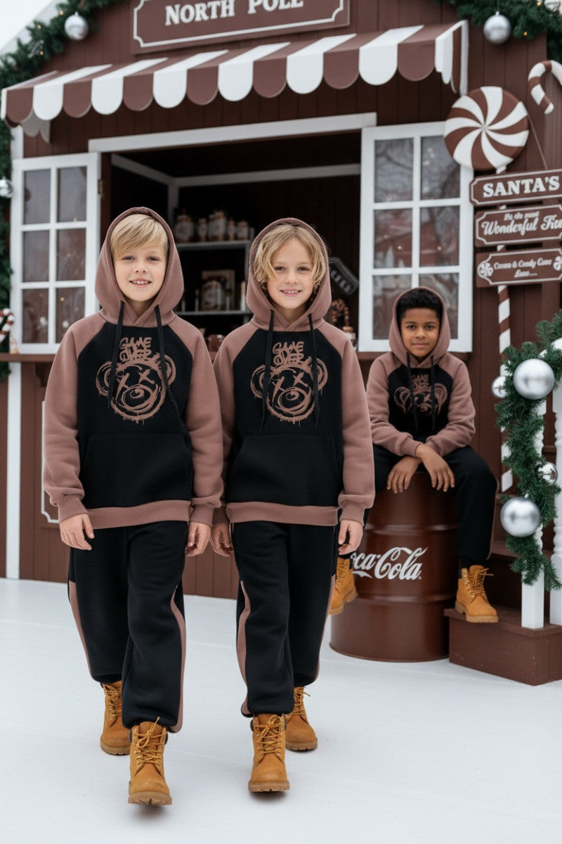 (REF 08) Ensemble chaud garçon – Sweat et pantalon Game Over