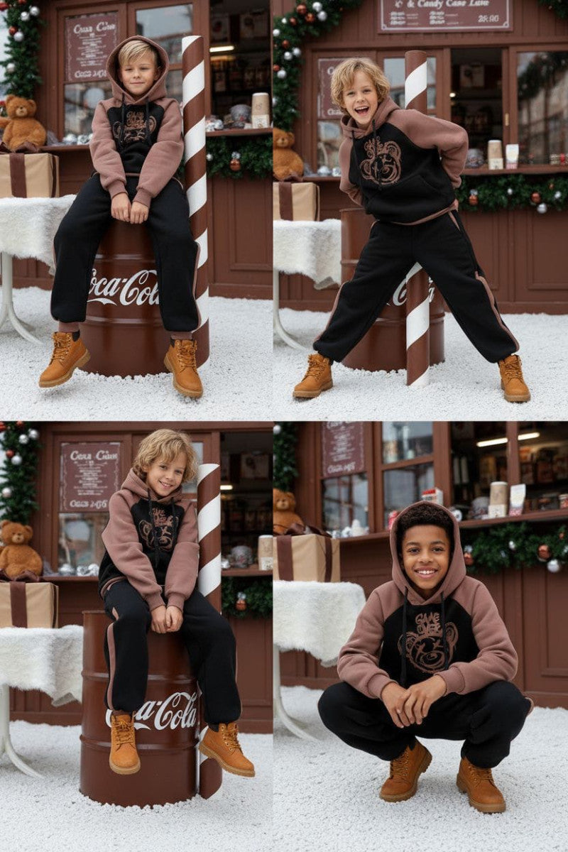 (REF 08) Ensemble chaud garçon – Sweat et pantalon Game Over