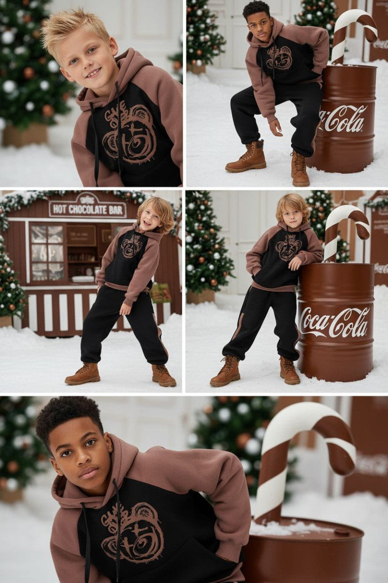 (REF 08) Ensemble chaud garçon – Sweat et pantalon Game Over