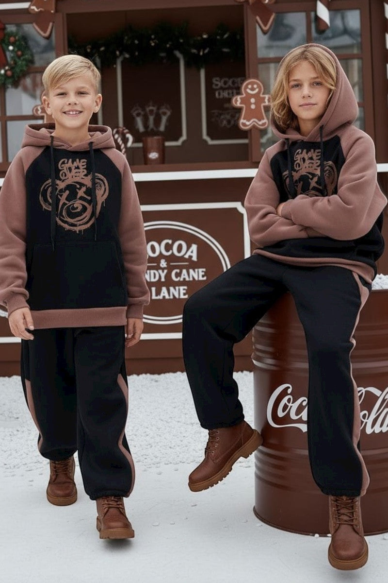 (REF 08) Ensemble chaud garçon – Sweat et pantalon Game Over