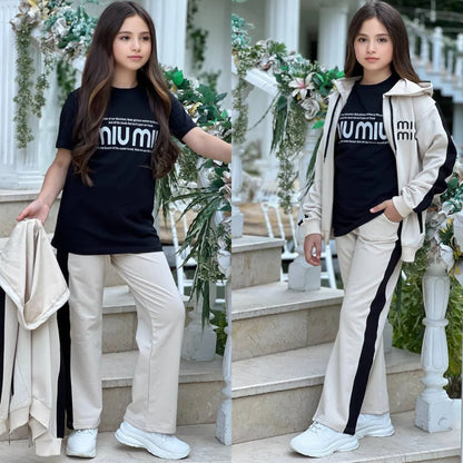 ( REF 02 ) Ensemble Sport Line 3 Pièces – Veste, T-shirt et Pantalon