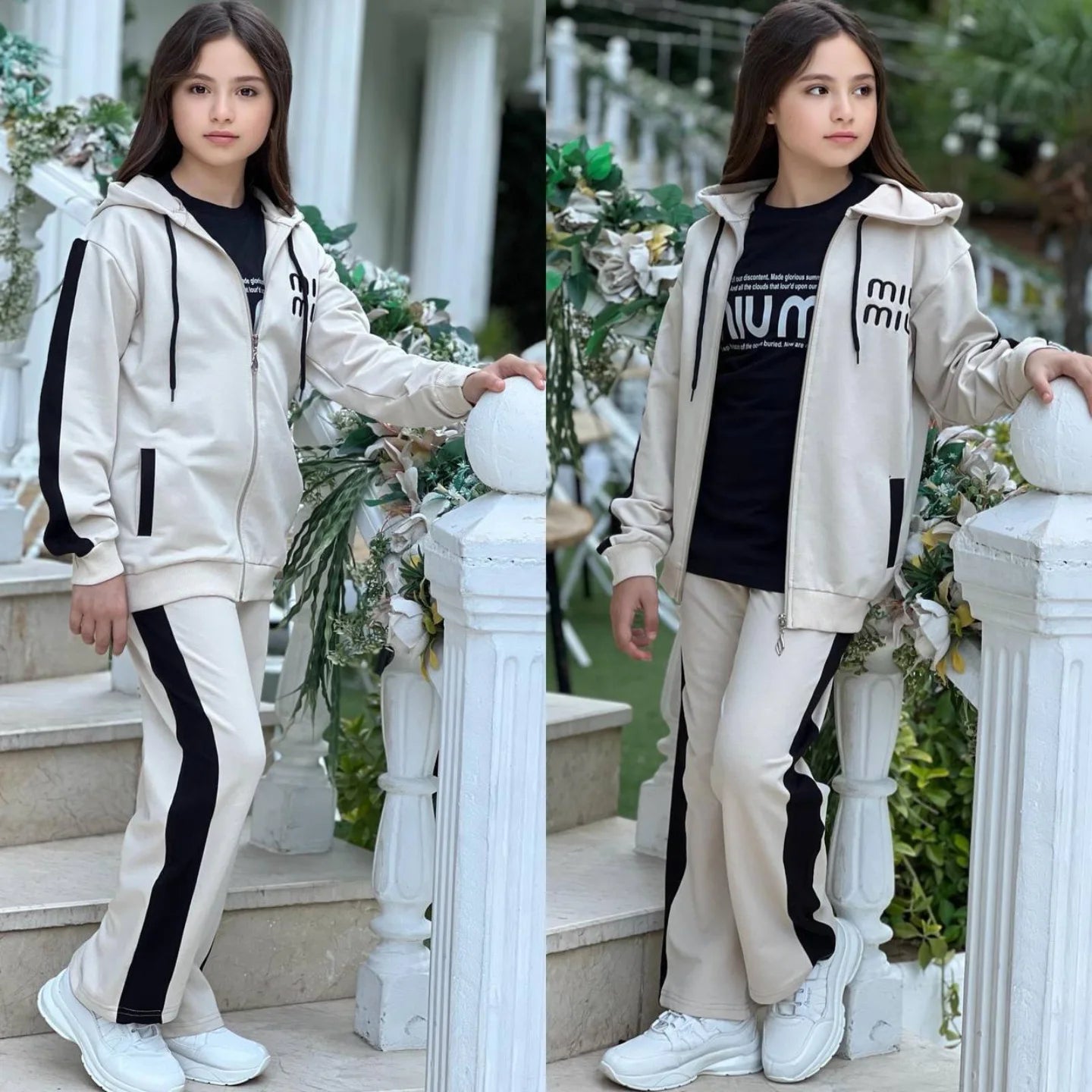 ( REF 02 ) Ensemble Sport Line 3 Pièces – Veste, T-shirt et Pantalon