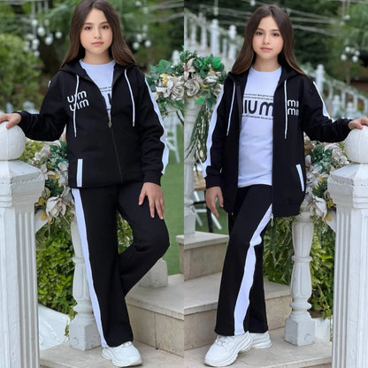 ( REF 02 ) Ensemble Sport Line 3 Pièces – Veste, T-shirt et Pantalon