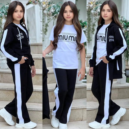 ( REF 02 ) Ensemble Sport Line 3 Pièces – Veste, T-shirt et Pantalon